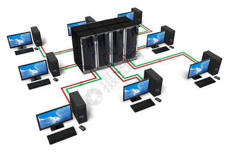 网络和互联通信概念孤立在白色背景上图片