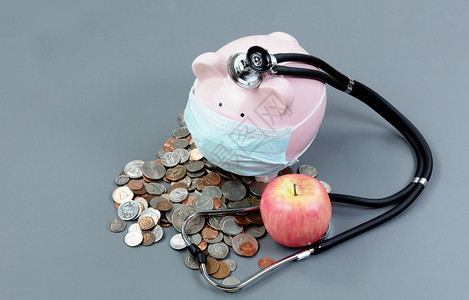 苹果和钱素材拥有小银行和医疗设备背景