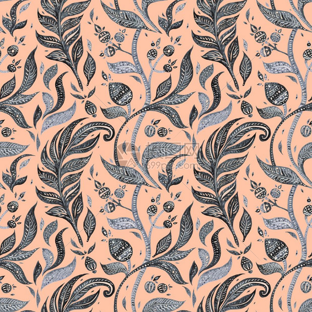 Indigo花的外表模式无缝佩斯利花水彩图可用于壁纸网站背景纺织电话案件印刷paisley花水彩色样高清图片下载 正版图片 摄图网 Indigo花的外表模式无缝佩斯利花水彩图可用于壁纸网站背景纺织电话案件印刷paisley花水彩色样高清图片下载 正版图片 摄图网