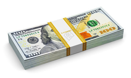 创意抽象商业金融成功和创造货币概念2013年美元新版钞票或白背景孤立的钞票图片