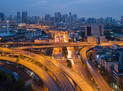 泰国曼谷高速公路空中视图图片