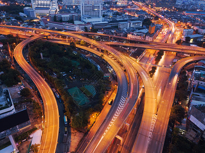 泰国曼谷高速公路空中视图图片