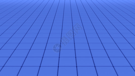 蓝色瓷砖地板建筑图案纹理背景3d抽象插图图片