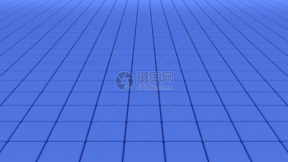 蓝色瓷砖地板建筑图案纹理背景3d抽象插图图片