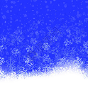 蓝背景上的雪花图案冬季圣诞节装饰纹理冬季装饰纹理图片