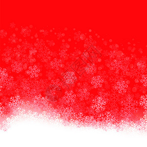 红背景的雪花模式冬季圣诞节装饰纹理雪花模式图片
