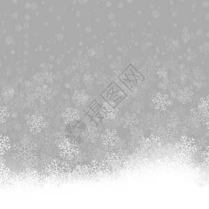灰色背景上的雪花图案冬季圣诞节装饰纹理雪花图案冬季圣诞节装饰纹理图片