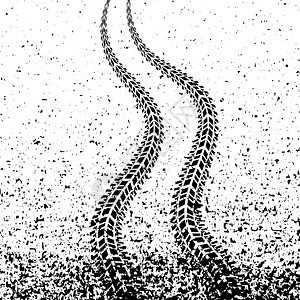 白色背景上隔离的黑铁轨GrungeBlob的黑铁轨GrungeBlob的黑铁轨图片