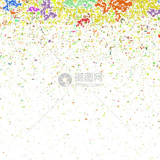 白色背景上孤立的彩色Confetti模式彩色的模式图片