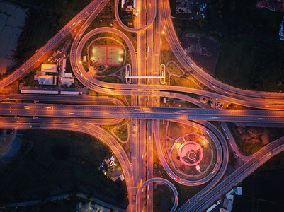 曼谷高速公路夜景图片