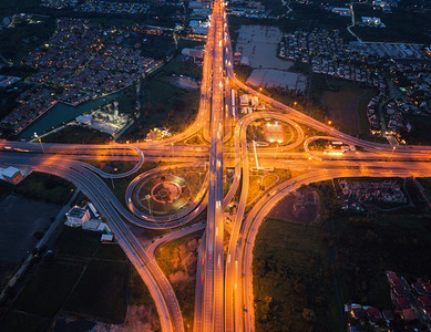 曼谷高速公路夜景图片