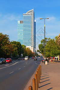 波兰华沙商业区图片