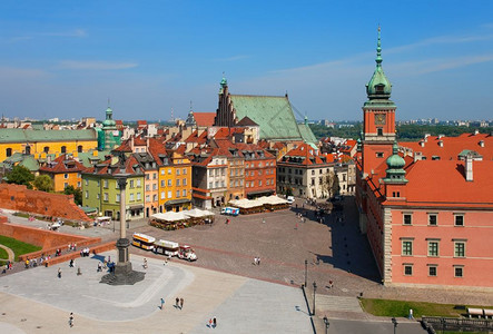 波兰华沙城堡广场图片