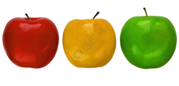 三彩苹果图片