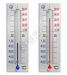 一组温度计图片