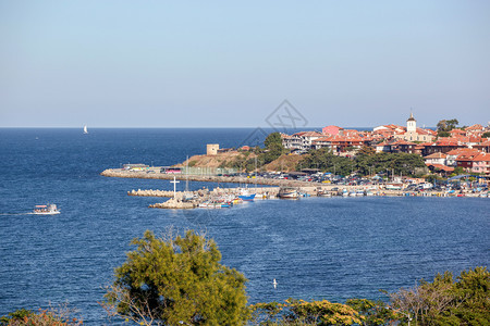 保加利亚内瑟巴美丽海城的景象图片