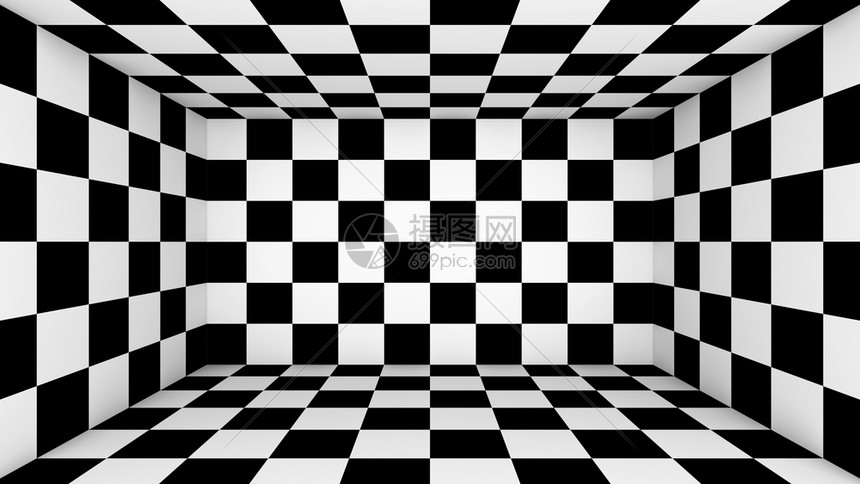 选中的空房间摘要壁纸黑白地板的幻觉图案纹理背景3d方形插图高清图片下载 正版图片 摄图网 选中的空房间摘要壁纸黑白地板的幻觉图案纹理背景3d方形插图高清图片下载 正版图片 摄图网
