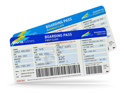 商务旅行经济舱机票图片
