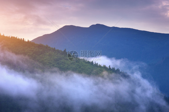 山地景观自然的构成图片