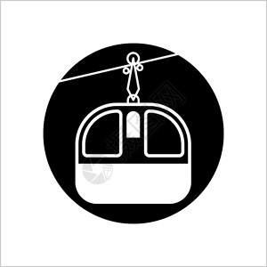 玉龙雪山缆车插画