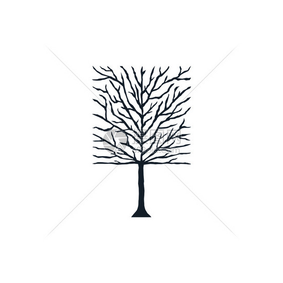 秃树符号头矢量秃树符号头图片