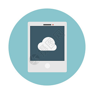 平板电脑上的云服务图片