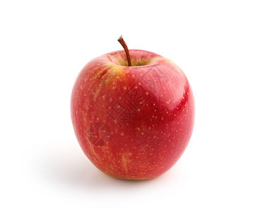 白色背景上的红苹果图片