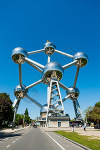 布鲁塞尔原子球塔欧洲金属高清图片
