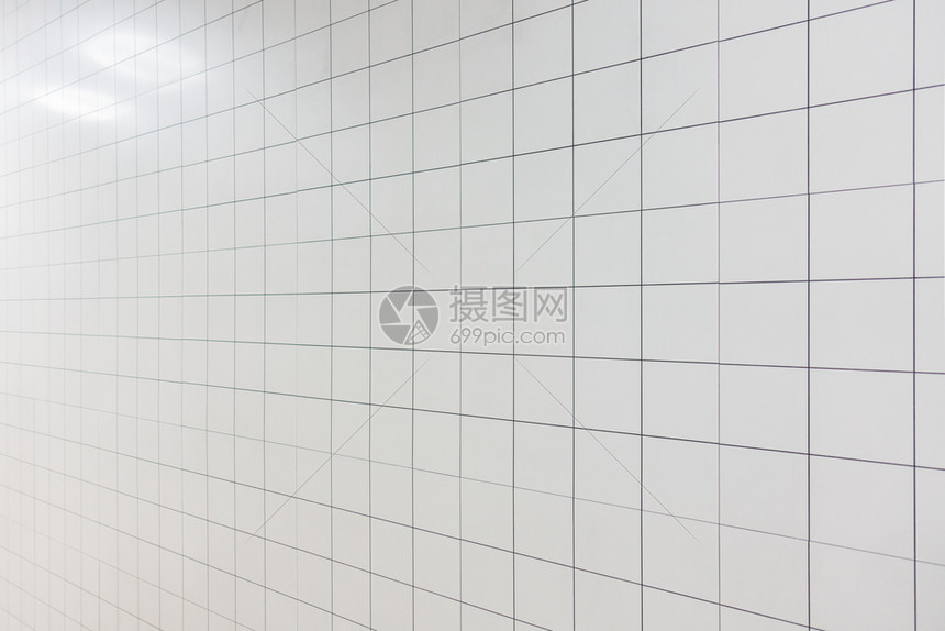 白色矩形瓷砖壁图案表面纹理图片