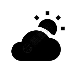 上午火烧云插画_上午火烧云卡通_上午火烧云插图_手绘_板绘_摄图网