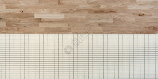 天然木壁和白瓷砖地板图案表面纹理室内设计材料图片
