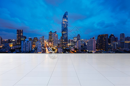 在泰国曼谷市中心亚洲智能城市的金融区和商业中心图片