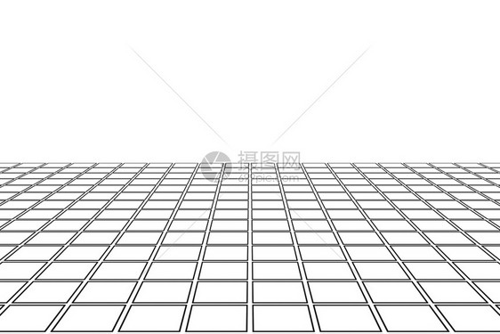 白色长方形平面图案表纹理和复制空间室内设计背景大纲3d抽象插图图片