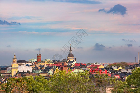 瑞典首都斯德哥尔摩老城的凯瑟琳教堂瑞典首都图片