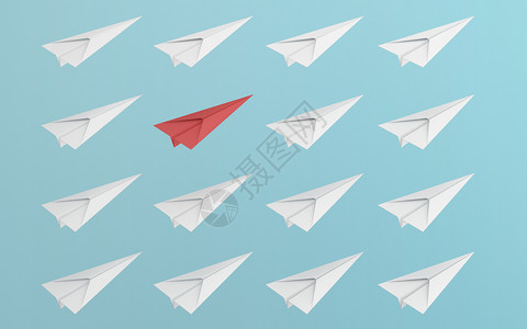 纸飞机模拟设计3d抽象插图图片