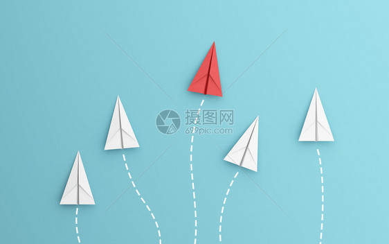 纸飞机模拟设计3d抽象插图图片