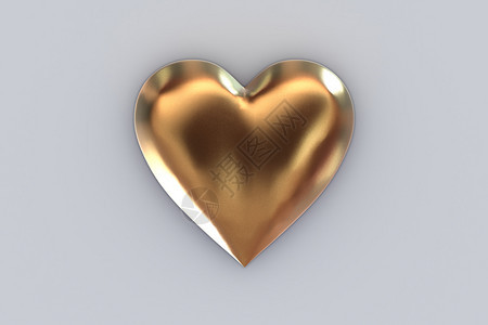 ValentiersDay抽象的3D插图模式灰色背景上有金或心脏valentsday摘要背景灰色有大金心图片