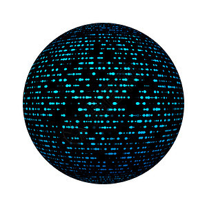 球或形状上数字计算机技术概念的网络连接点在白色背景上孤立模拟设计3d抽象插图图片