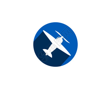 隋炀帝logo飞机图标航空示矢量说明设计logo模版矢量插画