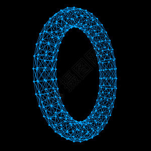 电线环云计算和全球网络连接线以及未来黑背景技术概念领域3d抽象图形设计插图片