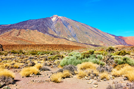 加那利群岛特内里费的铁化火山图片