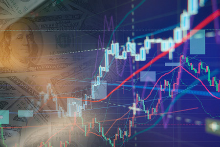 业艺术字证券交易图表财务业背景背景