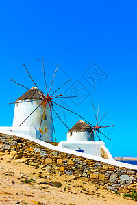 希腊Mykonos岛Mykonos岛著名的古风铃您自己的文字空间图片