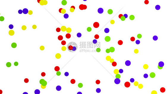 许多彩色圆环泡涂在白色背景上用于庆祝活动新年晚会生日派对圣诞节或任何假日3d抽象说明图片