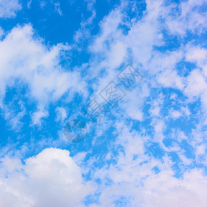 蓝色夏夜天空有白云背景您自己的文字空间图片