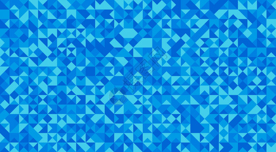 壁纸的蓝色马赛克三角瓷砖地板或墙壁装饰建筑设计图案材料纹理背景3d抽象插图图片