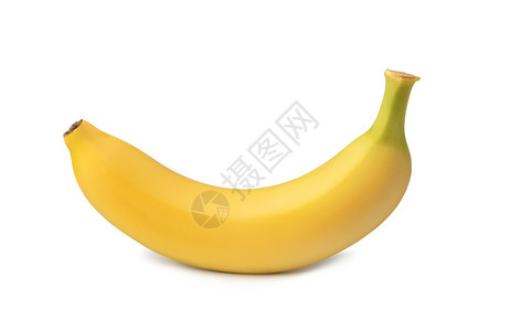 香蕉果实在白色背景上被孤立图片