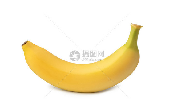 香蕉果实在白色背景上被孤立图片
