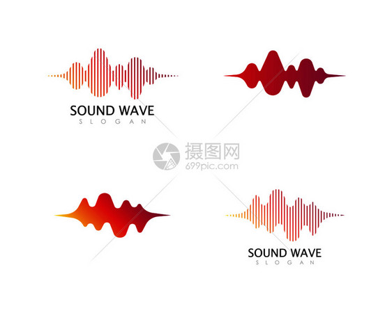 声音波矢量说明设计图片