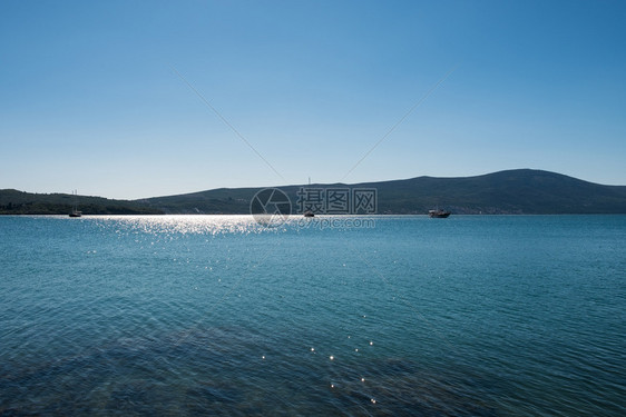 科托尔湾海景全夏季黑山图片